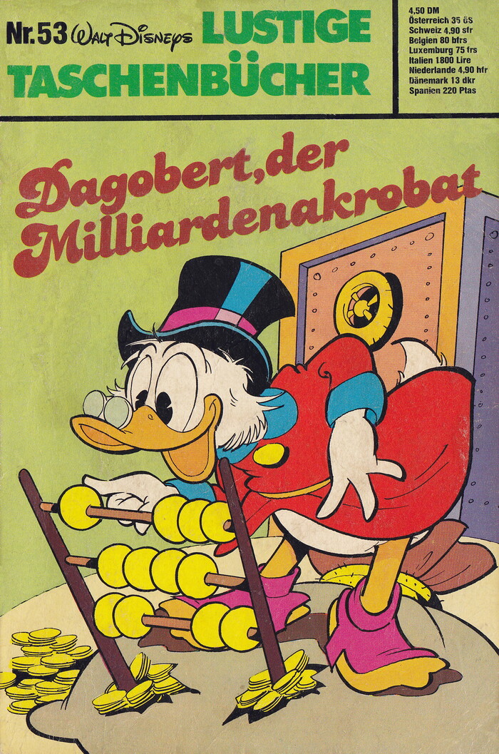 Nr. 53, Dagobert, der Milliardenakrobat (Walt Disney Productions, 1978; Ehapa-Verlag, 1978) ft. 