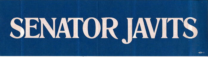 1968 re-election campaign bumper sticker
