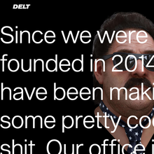 Delt portfolio website