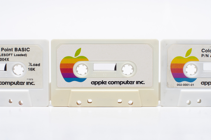 Apple II software on cassette.