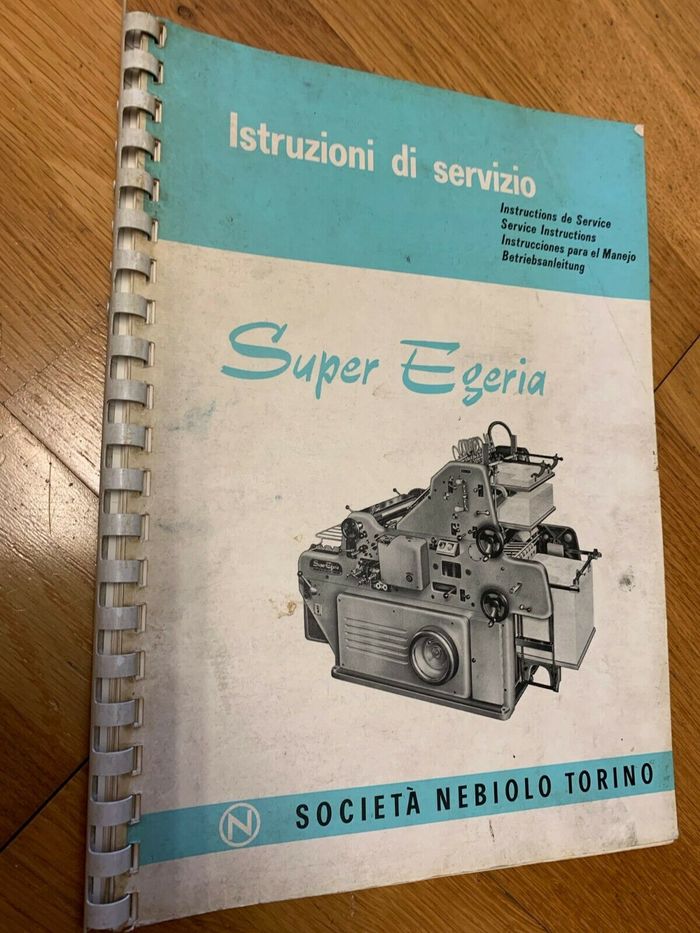 Cover of the instruction manual, 1960s.