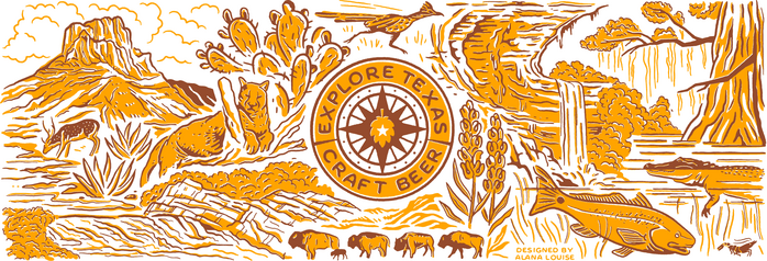 Explore Texas Craft Beer glasses 3