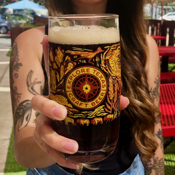 Explore Texas Craft Beer glasses 4