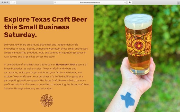 Explore Texas Craft Beer glasses 7