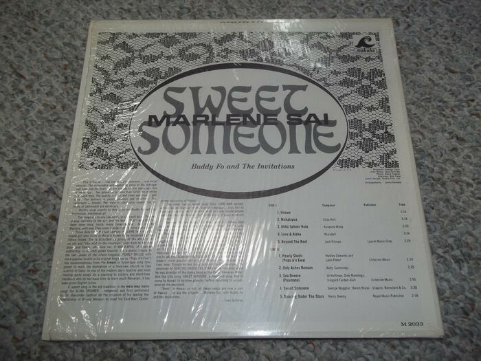 Marlene Sai with Buddy Fo &amp; The Invitations – Sweet Someone album art 2