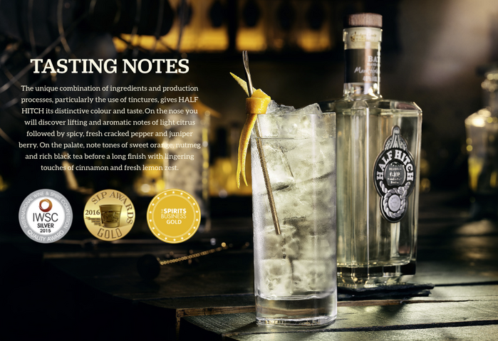 Half Hitch Gin website 7