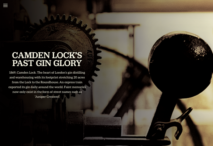 Half Hitch Gin website 1