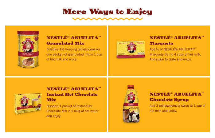 Chocolate Abuelita website 7
