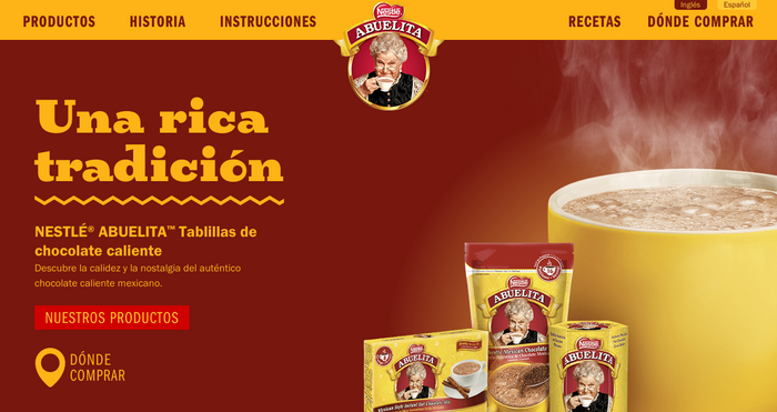 Chocolate Abuelita website 1