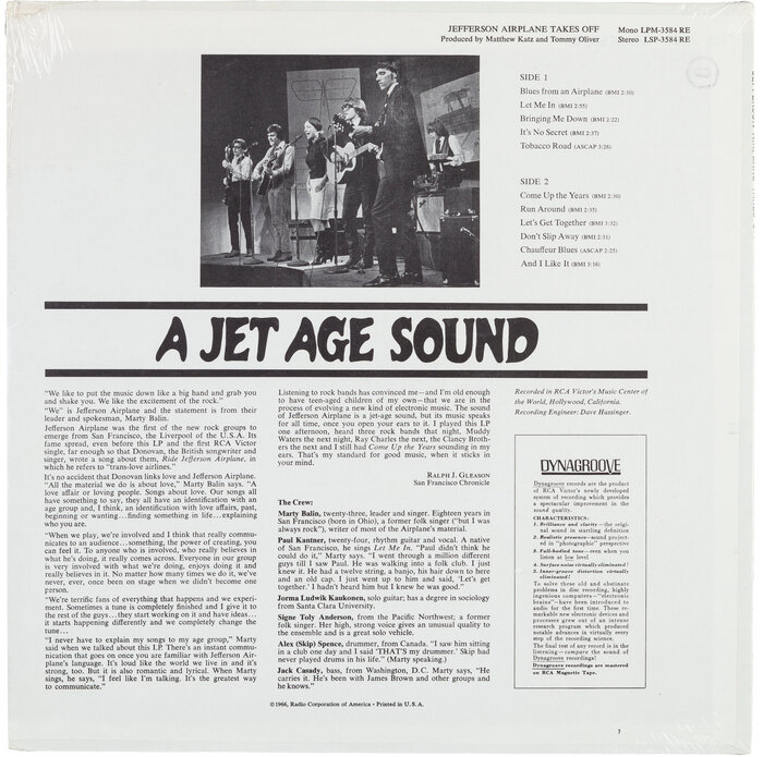 Jefferson Airplane Takes Off album art 2