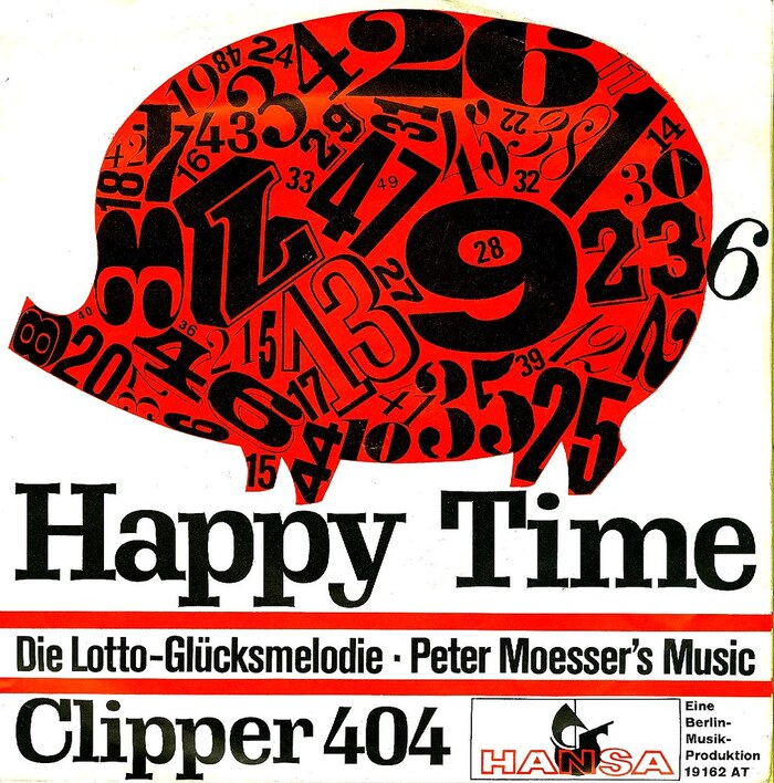 Peter Moesser’s Music ‎– “Happy Time” b/w “Clipper 404” single cover 2