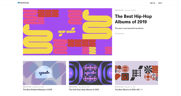 Bandcamp Daily webpage
