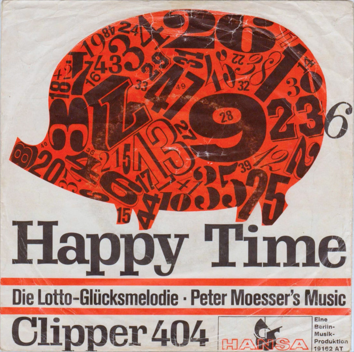 Peter Moesser’s Music ‎– “Happy Time” b/w “Clipper 404” single cover 1
