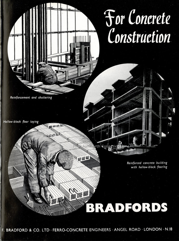 “For Concrete Construction” F.&nbsp;Bradford &amp; Co Ltd ad