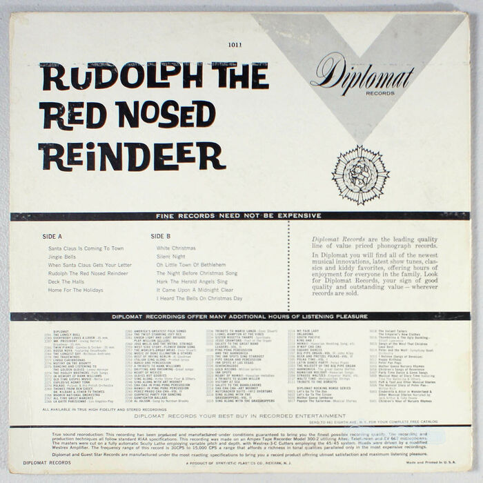 Back cover NXS 1011 (1959). The same design was used for SX 1011 (Stereo, date unknown).
