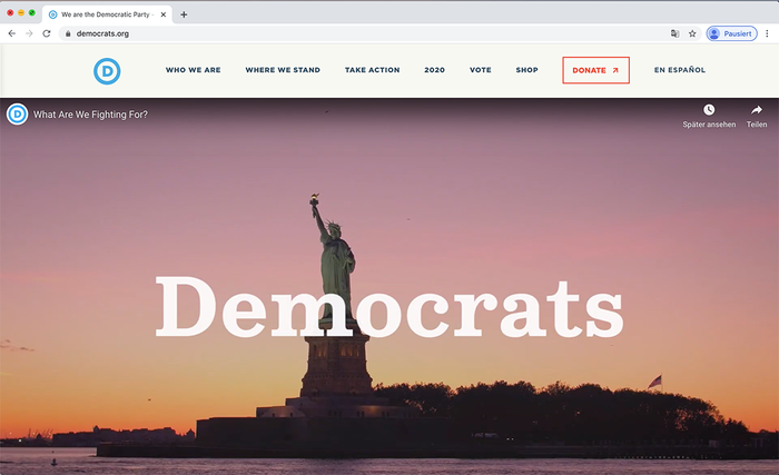 Democratic National Committee website 11