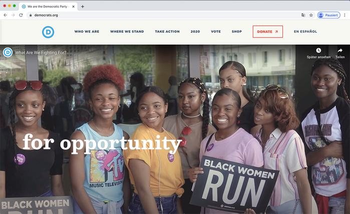 Democratic National Committee website 8