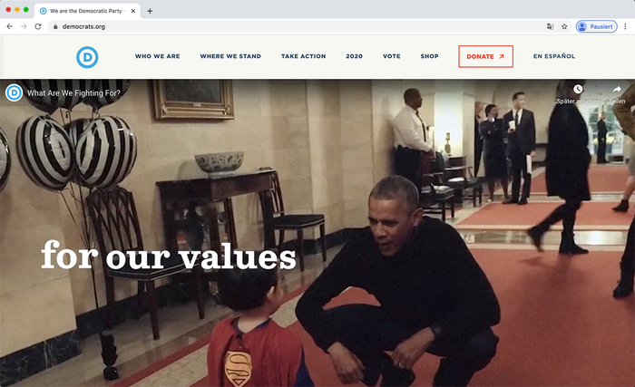 Democratic National Committee website 7