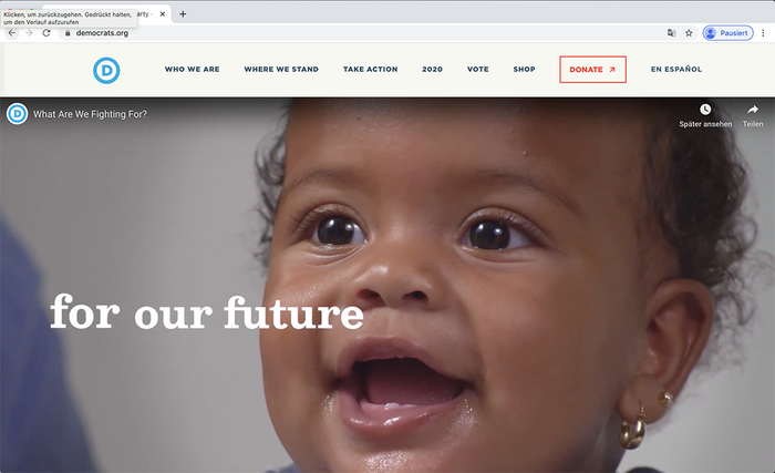 Democratic National Committee website 10