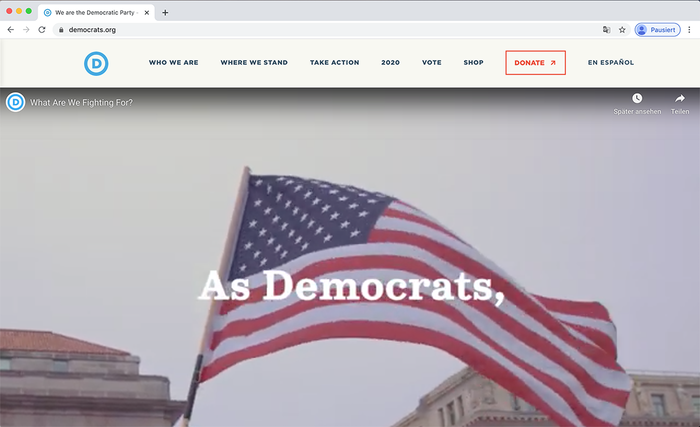 Democratic National Committee website 5