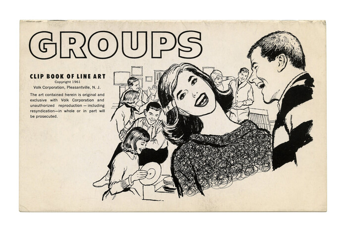 “Groups” (No. 320) ft. , an outlined variant of , issued sometime after 1955.