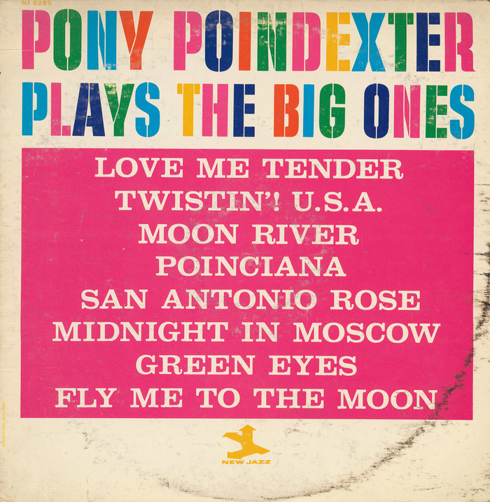 Pony Poindexter – Plays The Big Ones album art 1