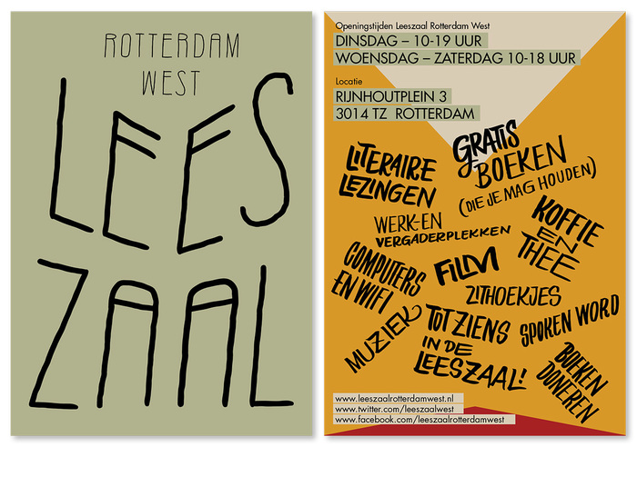 Visual identity Leeszaal Rotterdam West 1