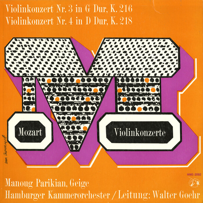 Mozart Violinkonzerte (Musical Masterpiece Society) album art 1