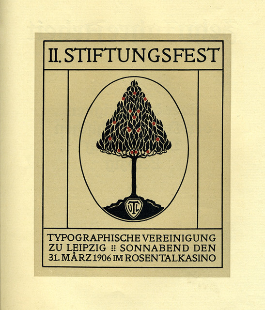 II. Stiftungsfest

Typographische Vereinigung zu Leipzig

Sonnabend den 31. März 1906 im Rosentalkasino