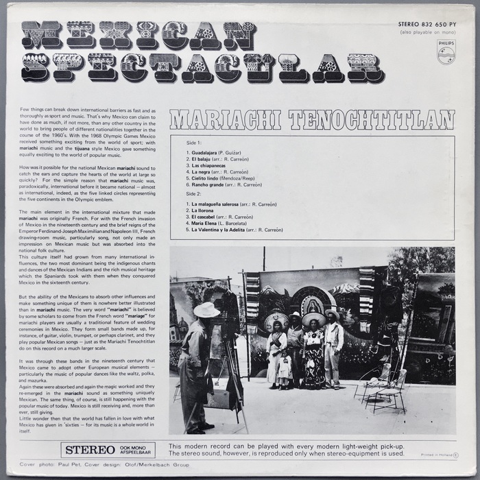 Mariachi Tenochtitlan – Mexican Spectacular album art 2