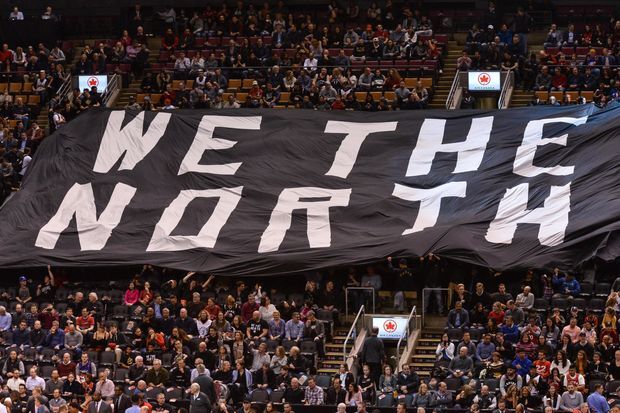 “We the North” flags by Toronto Raptors 1