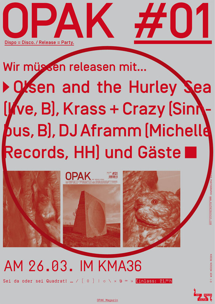 Poster for the magazine first issue launch party.