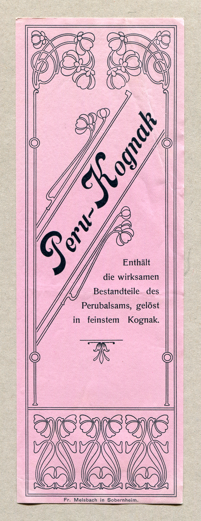 Peru-Kognak is set in Nelson, the German name for  (1895) The roman is Schelter &amp; Giesecke’s Romanisch (1889).
