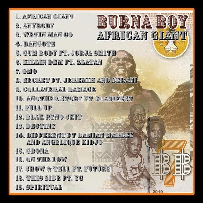 Burna Boy – African Giant album art 6