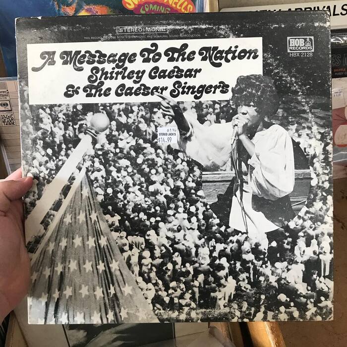 Shirley Caesar &amp; The Caesar Singers – A Message To The Nation album art