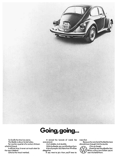 1960s volkswagen ads