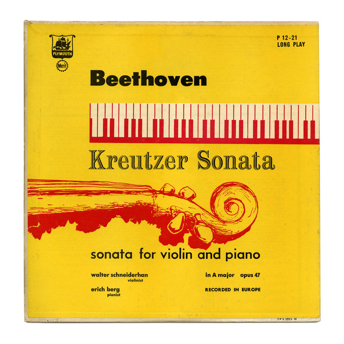 Walter Schneiderhan &amp; Erich Berg – Beethoven’s Kreutzer Sonata album art