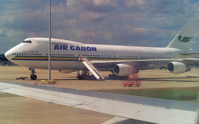 F-ODJG Boeing 747-2Q2BM spotted at London-Gatwick, August 2000.