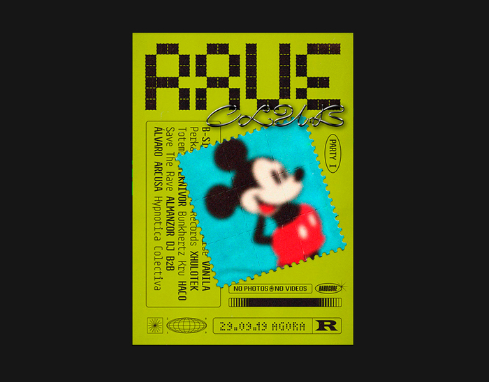 Rave Club poster series 1