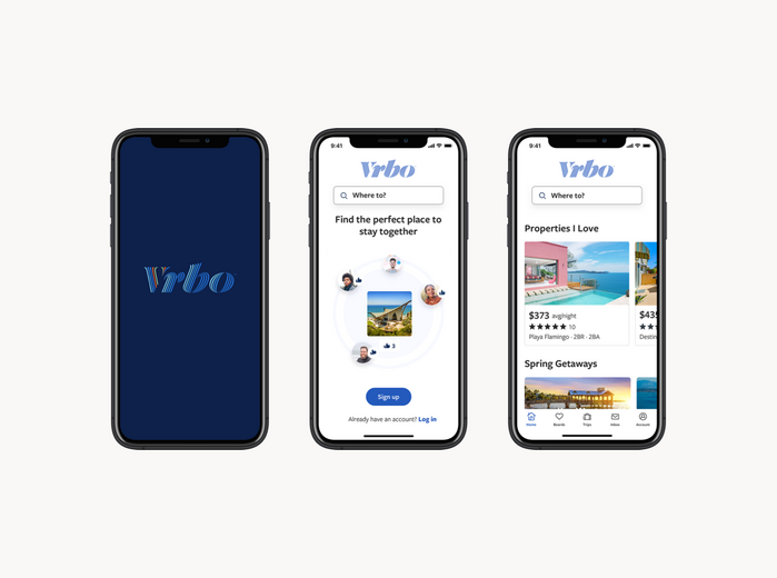 Mobile views of the website.