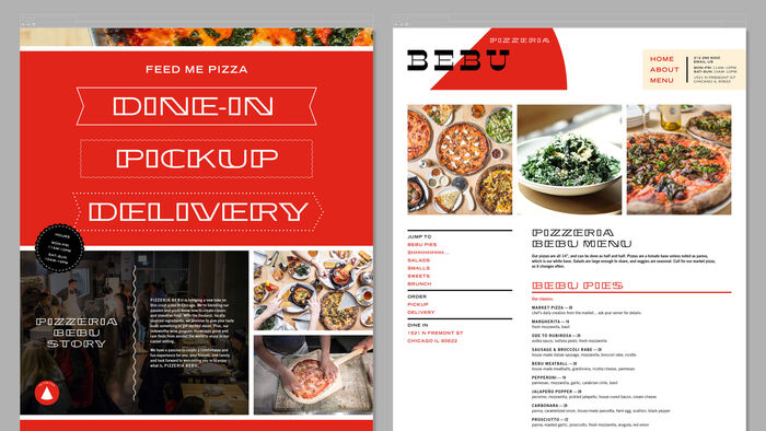 Pizzeria Bebu identity 5