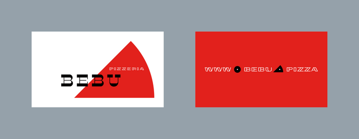 Pizzeria Bebu identity 6