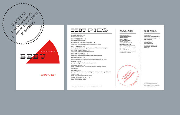 Pizzeria Bebu identity 7