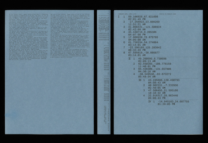 Finnegans Wake by James Joyce (ISIA Urbino) 3