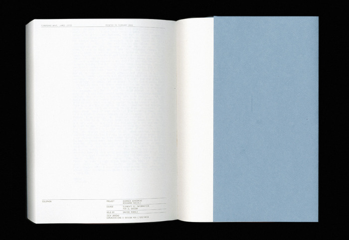 Finnegans Wake by James Joyce (ISIA Urbino) 12