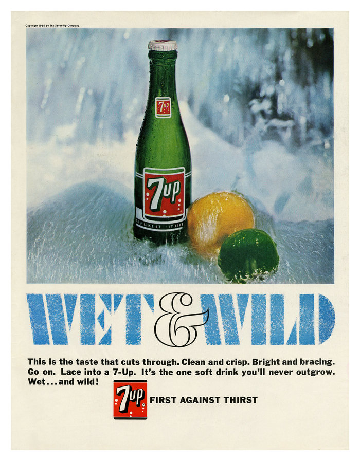 “Wet & Wild” ads for Seven-Up 7