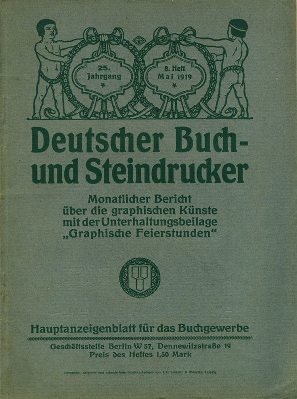 Deutscher Buch- und Steindrucker, Vol. 25 No. 8