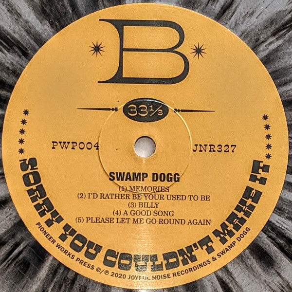 Swamp Dogg – Sorry You Couldn’t Make It album art 3