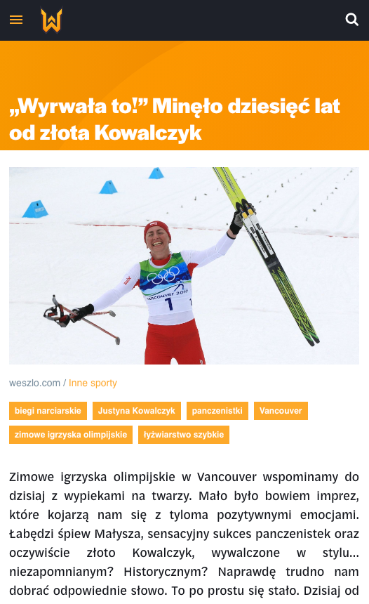 Weszło sports news website 5