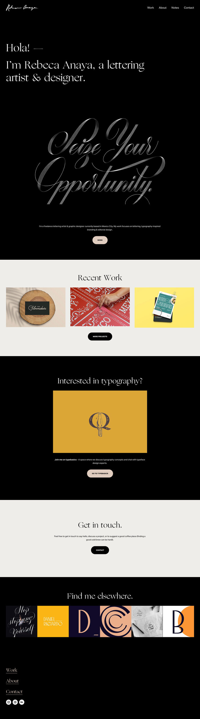Rebeca Anaya portfolio website 3